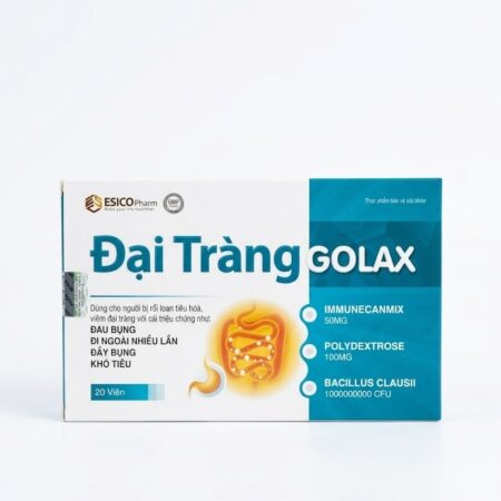 Đại Tràng GOLAX ESICO Pharm hộp 20 viên bổ sung lợi khuẩn hỗ trợ tiêu hóa chuẩn GMP